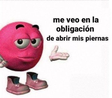 meme "me veo en la obligación de abrir mis piernas"