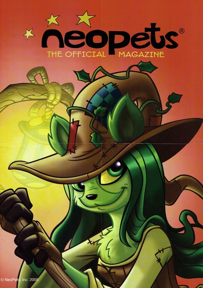 Neopets Magazine with a cover of Sophie: a witch ixie 