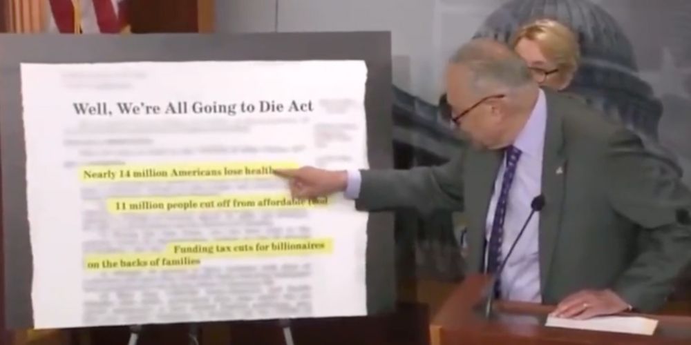 Democrats rebrand Trump’s 'big beautiful bill' as the 'We’re All Going to Die Act'