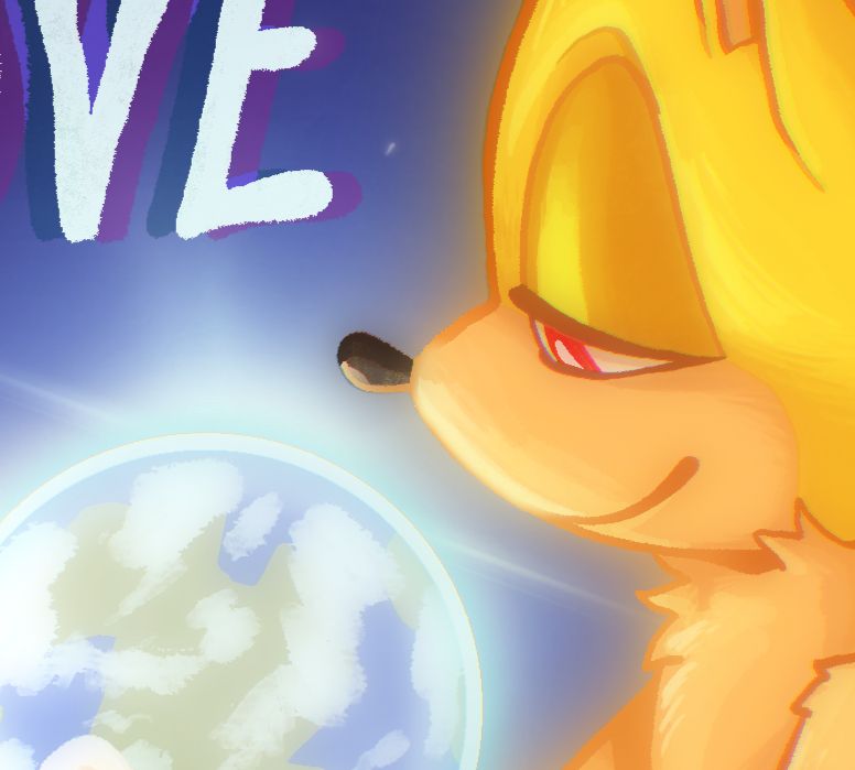 super sonic looking at the world