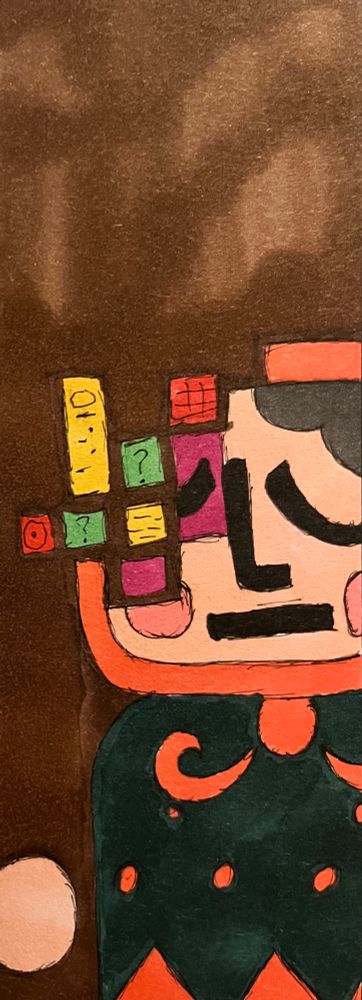 The main character from the game Babushka's Glitch Dungeon.