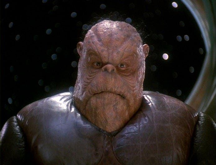 Morn innit? The silent Lurian from DS9