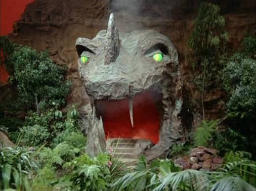 Stone statue serpent cave entrance VAAL