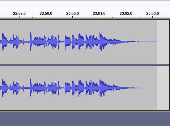 Screenshot der Audiodatei von Retroball Folge 4, Dauer der Folge: 23 Minuten.
