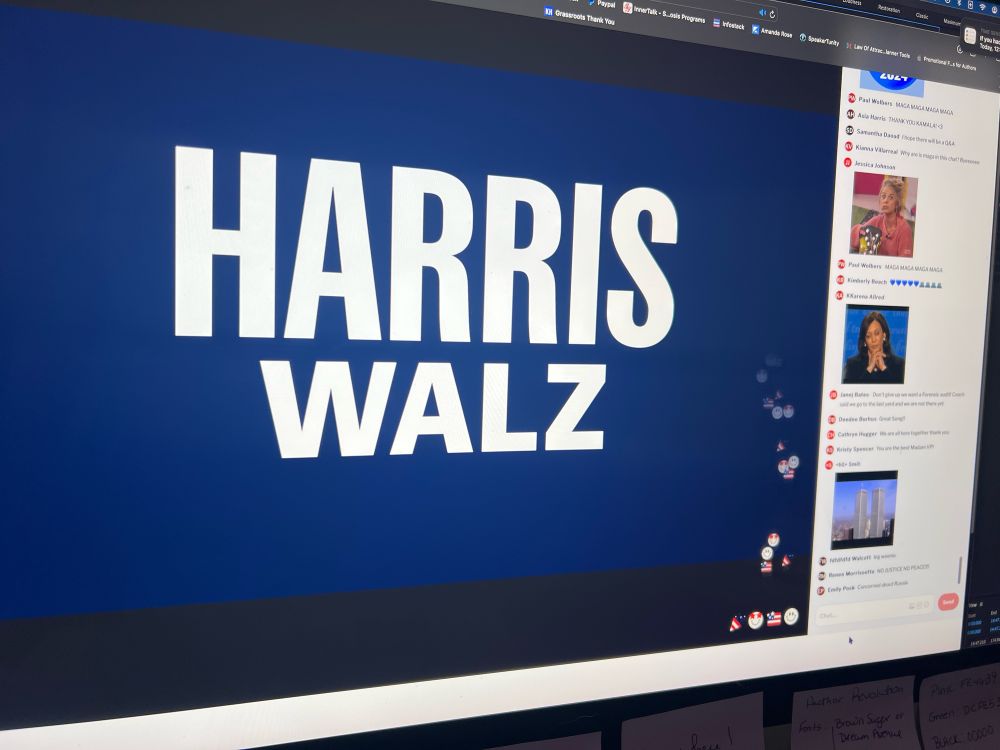 Screenshot of Harris Walz logo 