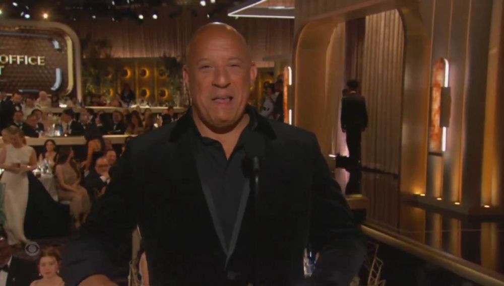Vin Diesel lookin like a goon from the Batman Arkham games.