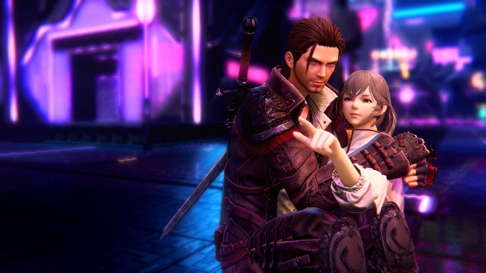 Sphene and Meteor recreating the one meme where the woman is carrying the man and she's pointing