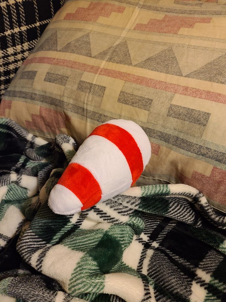 She sleep.