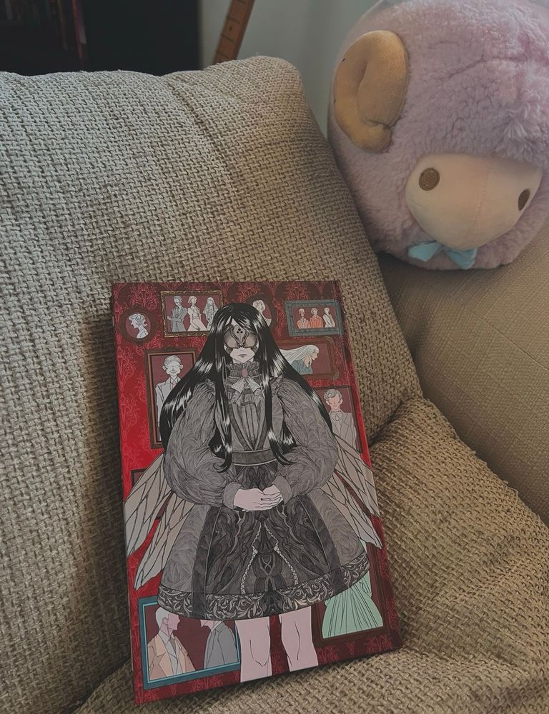 The Library at Hellebore book back cover with illustration