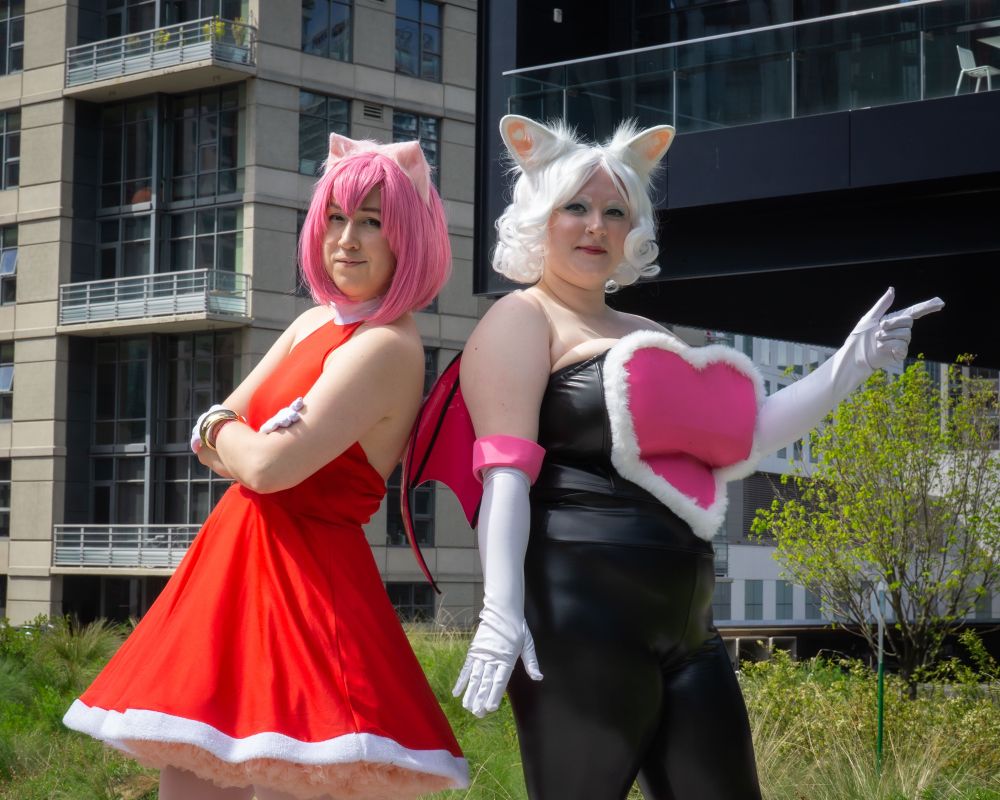 Amy and Rouge cosplay