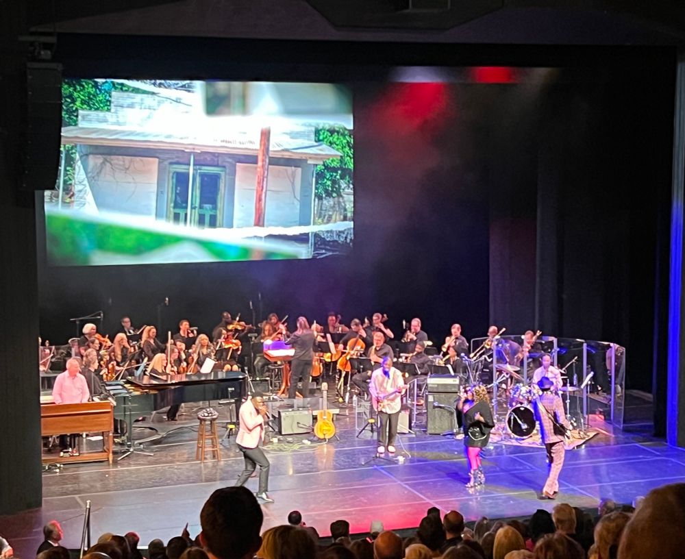 Morgan Freeman’s Symphonic Blues Experience at Duke University performing on stage