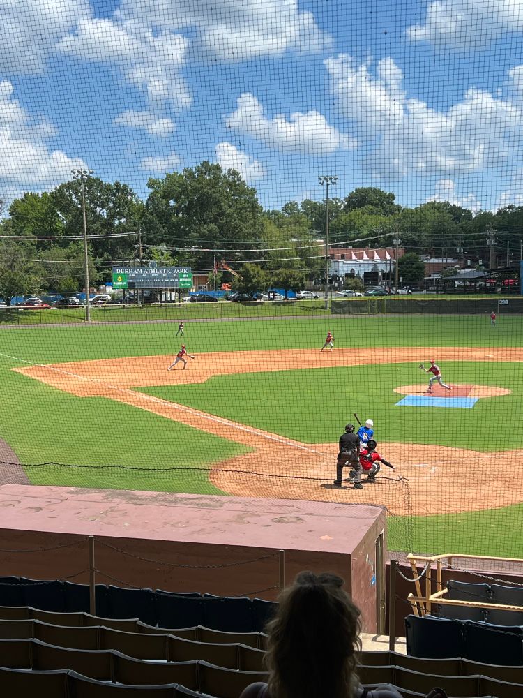 Baseball game at Durham Athletic Park 