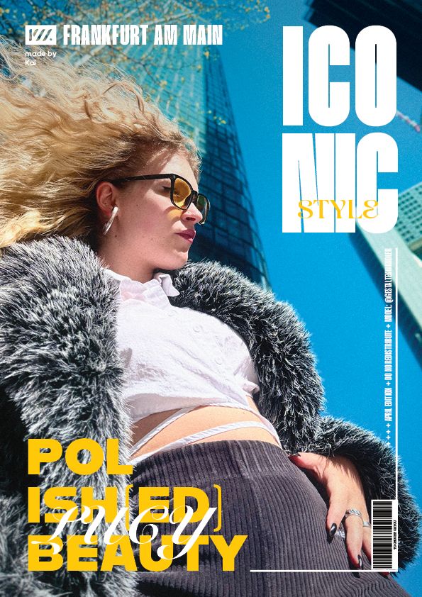 Magazine cover of a woman