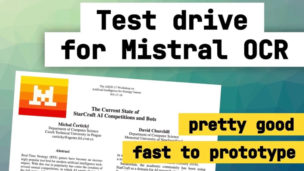 Testing Mistral OCR for pdf parsing