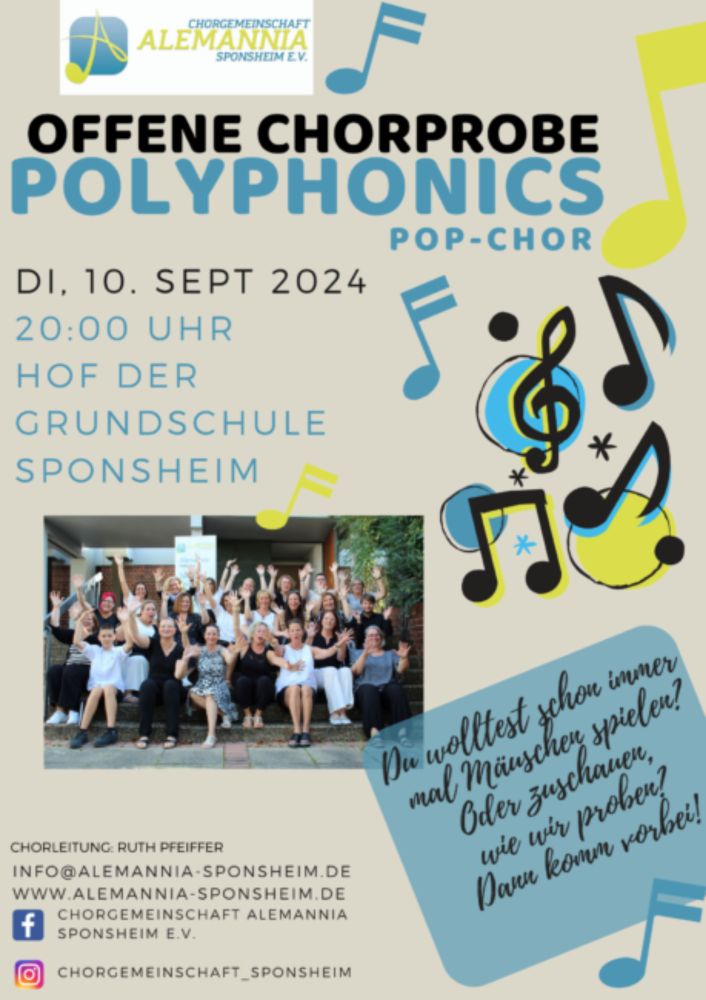 Offene Probe mit dem Popchor Polyphonics Bingen-Sponsheim – Singendes Land – Chorkultur