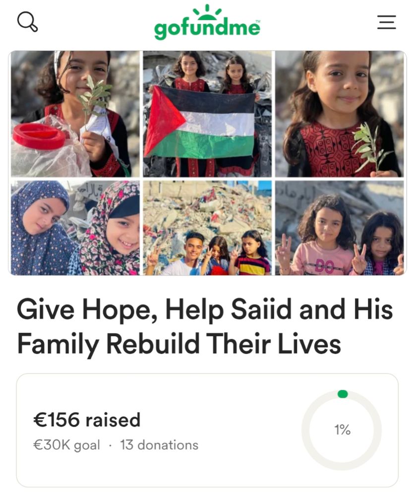 gofundme for Saiid's family. €156 raised out of €30k goal