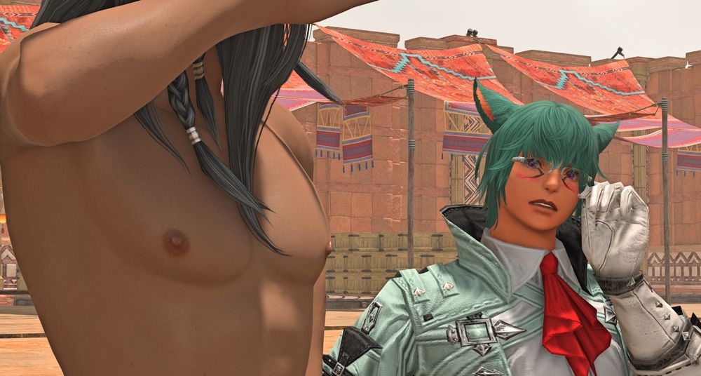 "Yes...summer...heat..."