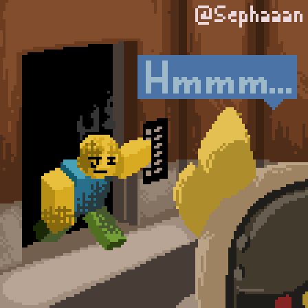 noob entering the elevator right after being set on fire. Prototype is also there saying "Hmmm" to himself