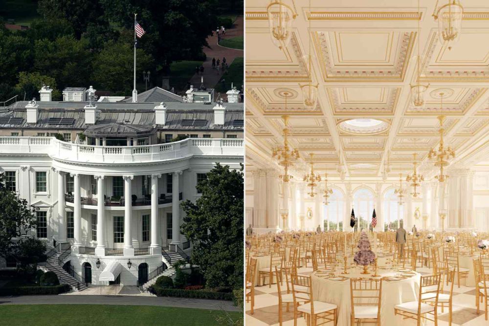 Donald Trump Announces Massive $200M Expansion to White House, and It's Glittering with Gold