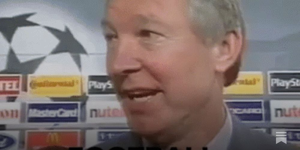 Alex Ferguson saying ‘Football. Bloody hell.’