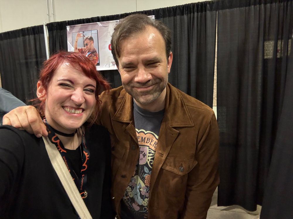 a selfie of myself with Liam OBrien