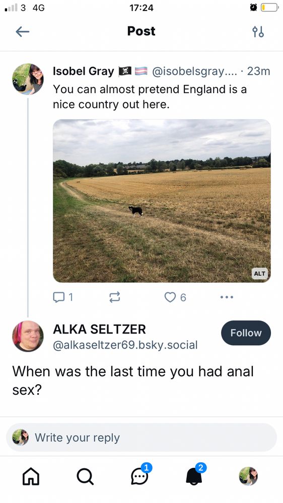 Transphobe pretending to be a trans person and being disgusting.