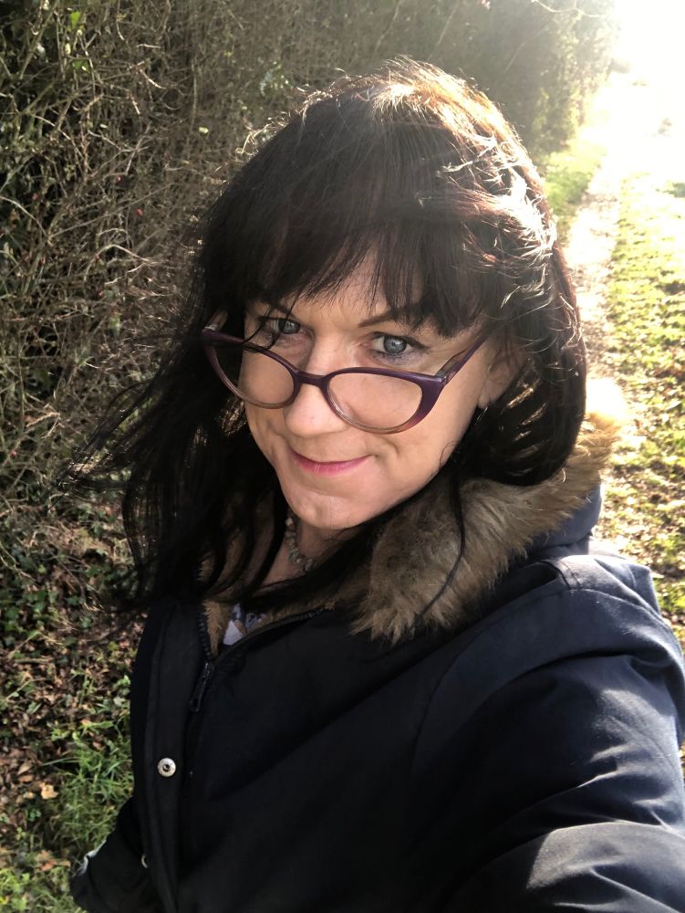 Isobel on the sunny towpath.