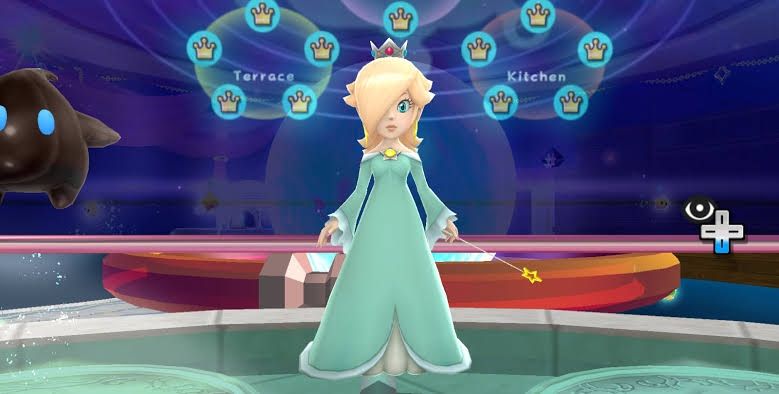 Rosalina in the Observatory in Mario Galaxy
