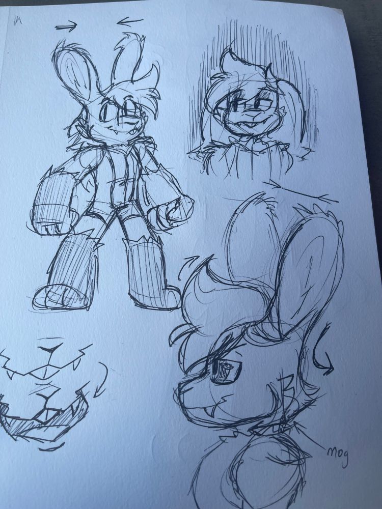 Larzen Sketchpage A, now with improved ears!!