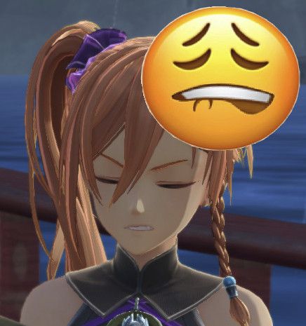 Karja lip bite emoji