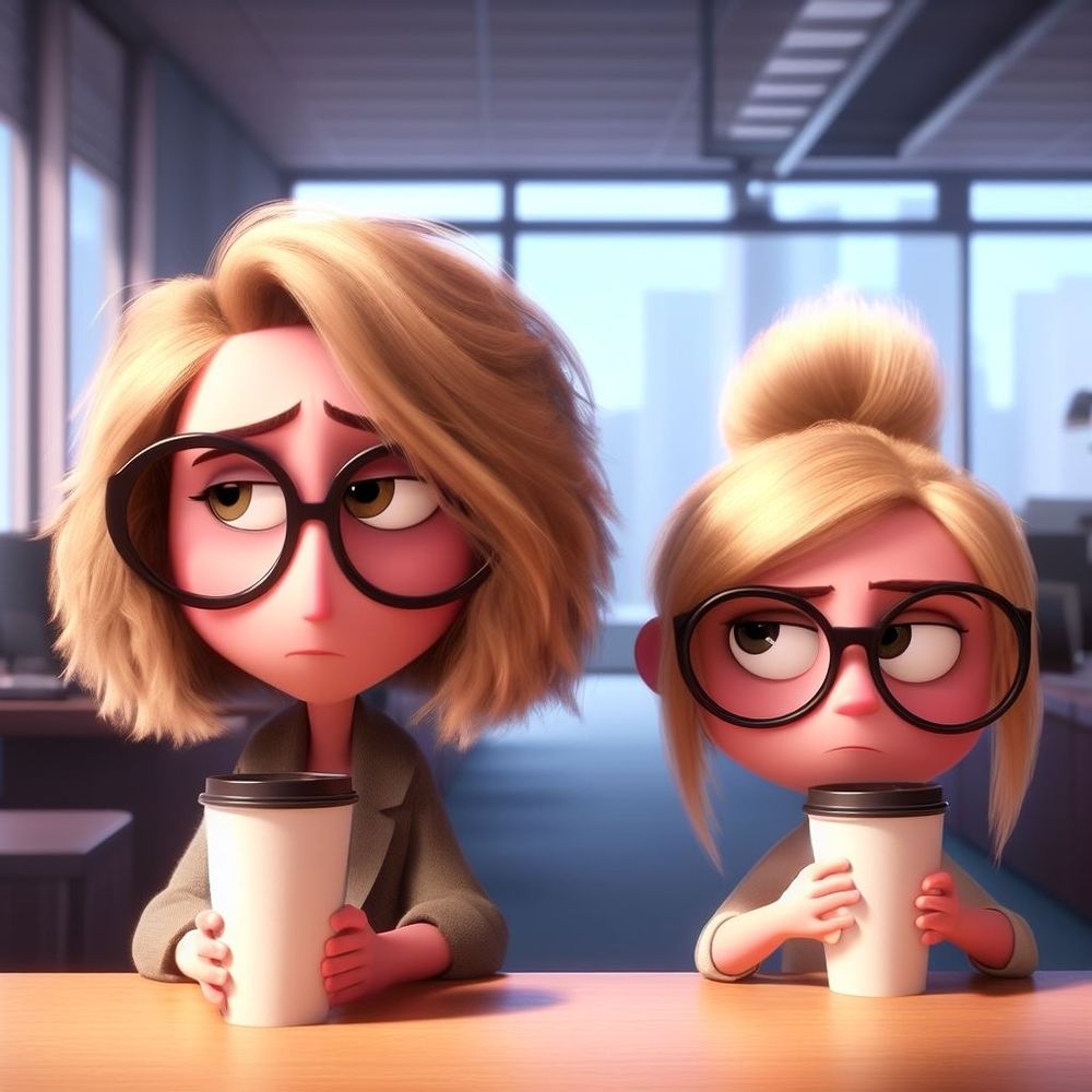 Zwei Frauen warten auf einen Schüler. Beide sind genervt, weil er nicht kommt.