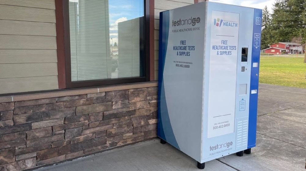 Free COVID-19 and flu test vending machines launch in Washington state