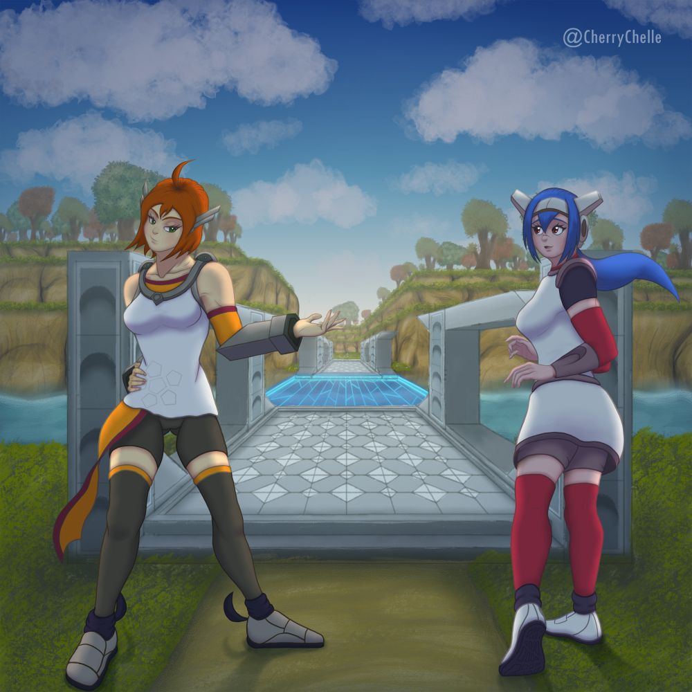 Emilie and Lea from Crosscode.