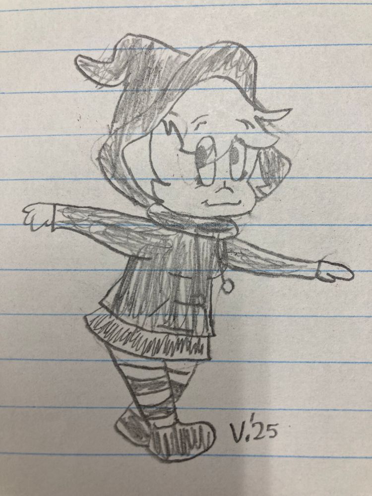 My drawing of Wendy the Good Little Witch from Casper the Friendly Ghost