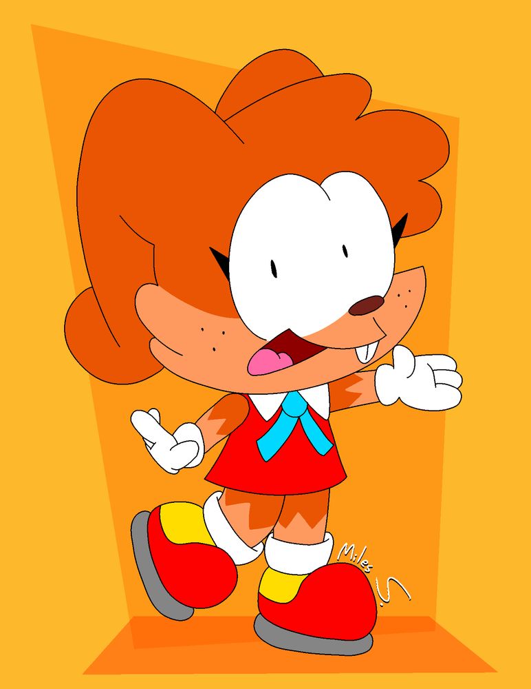 Bonnie dressed as Cream from Sonic The Hedgehog series