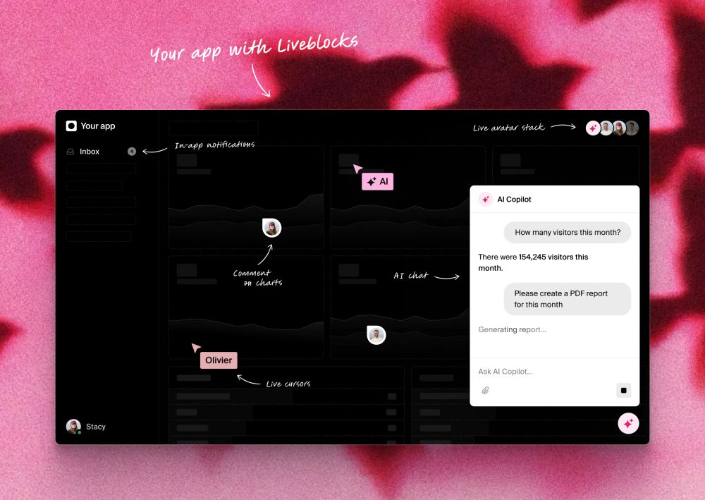 Your app with Liveblocks