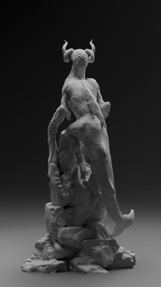 Back profile rendered in Cycles.