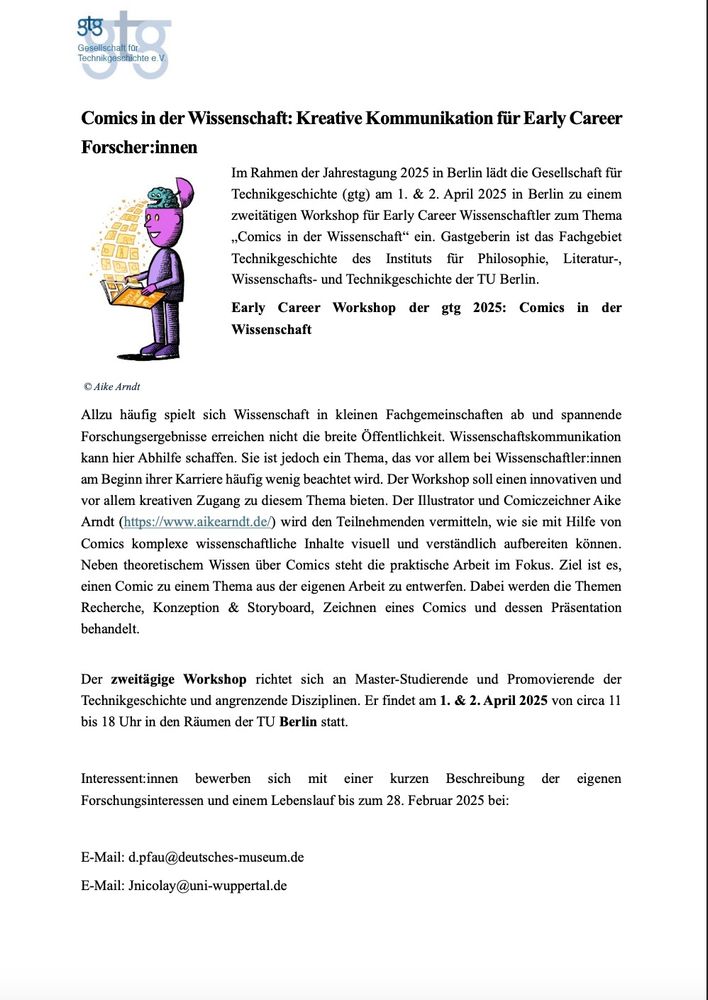 Image of a text that gives more details concerning the workshop. The text can be found here: https://www.gtg.tu-berlin.de/ws/index.php/nachwuchs-menue
