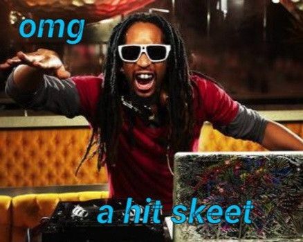 An oversaturated picture of Lil' Jon with the meme text 