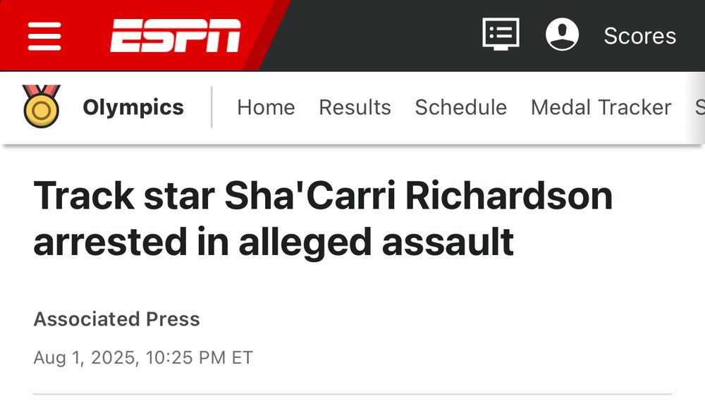 from espn

Track star Sha'Carri Richardson arrested in alleged assault

Associated Press
Aug 1, 2025, 10:25 PM ET
