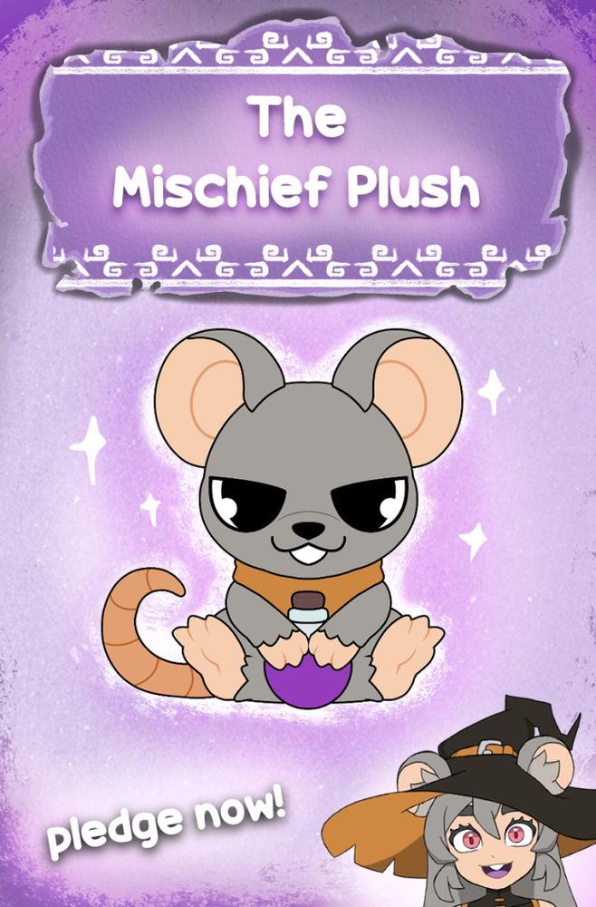 The Mischief Plush, Boo's community mascot, now in plushie form! Campaign is live on Makeship, pledge at least $2 to help bring it to life!