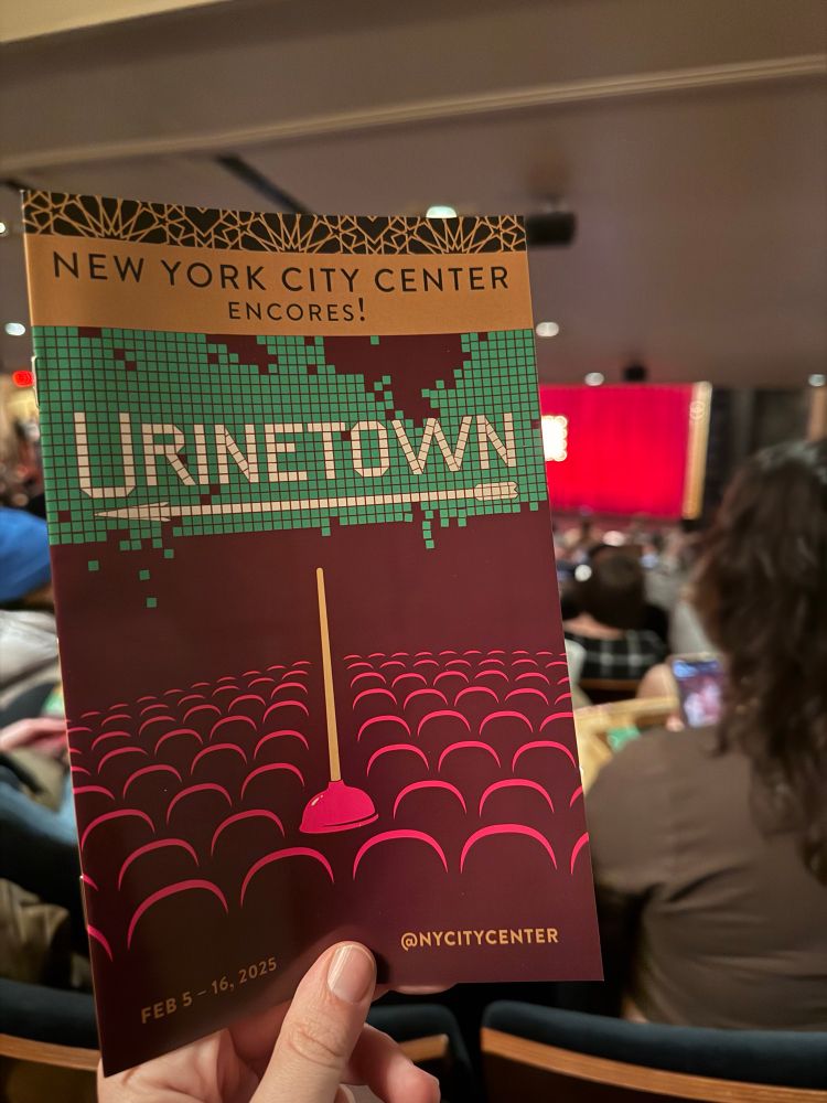 Playbill from NY City Center’s Encores! production of Urinetown