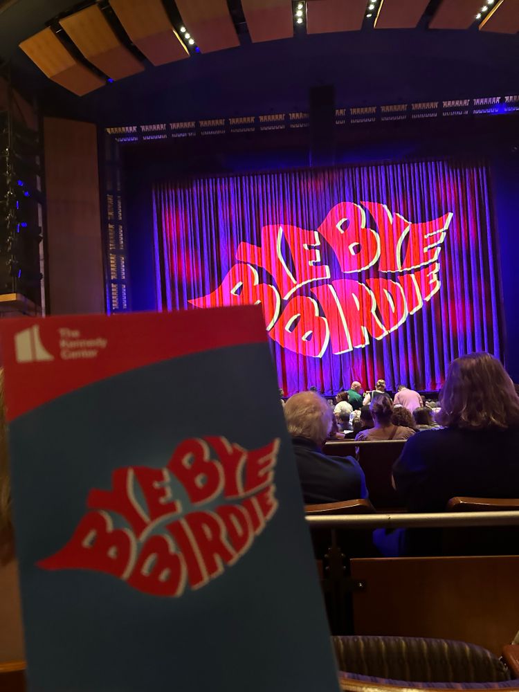 Traditional playbill shot of Bye Bye Birdie at The Kennedy Center presents Broadway Center Stage