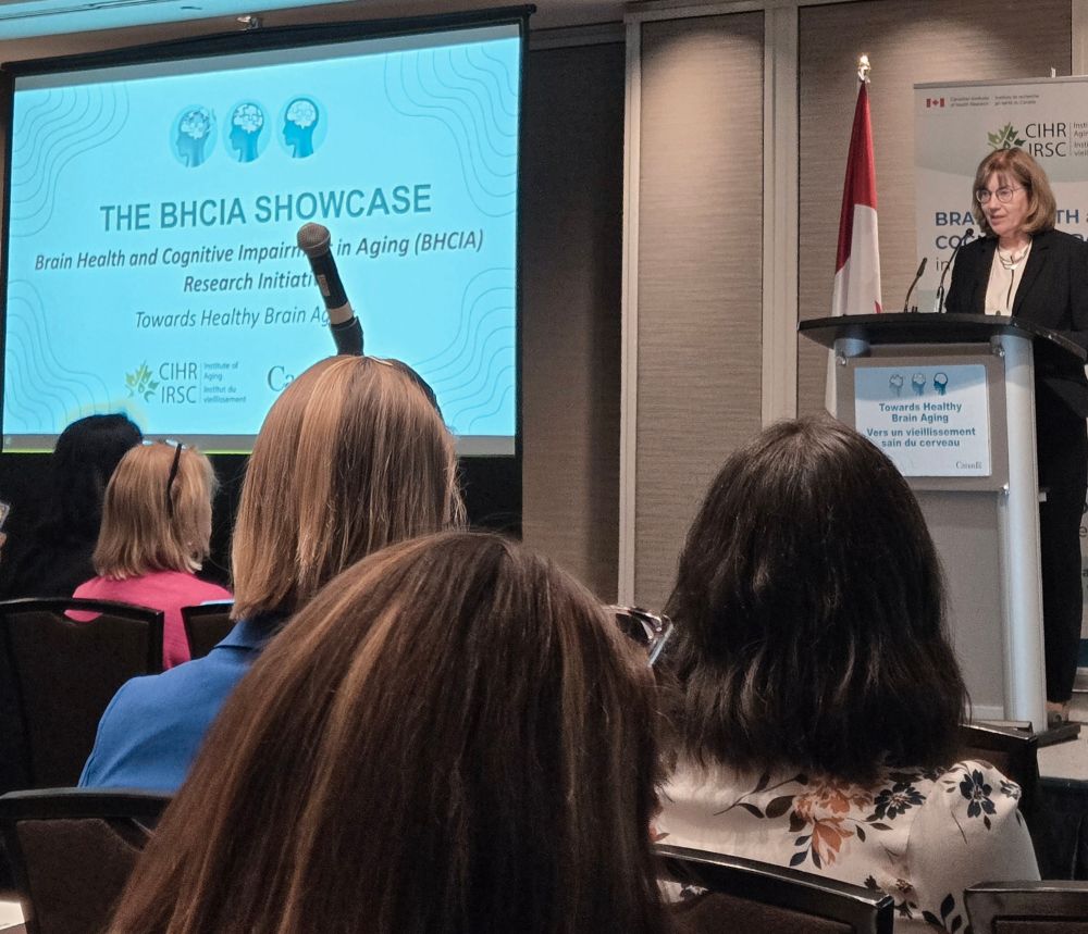 Picture of Dr. Jane Rylett leading the BHCIA Showcase.