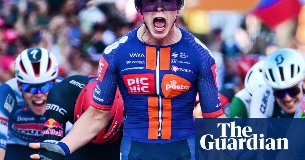 Casper van Uden claims Giro d’Italia stage four on all-Dutch podium in Lecce