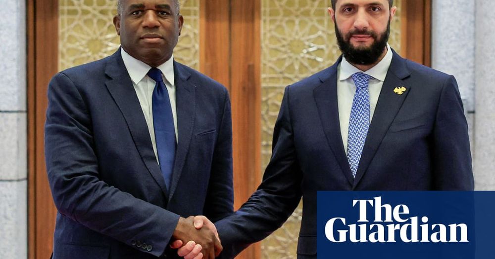 Foreign secretary says it is in UK’s ‘interests to support new government’ as in first visit by British minister for 14 years

Britain is re-establishing diplomatic relations with Syria after the country’s years-long civil war, foreign minister David Lammy has announced during a visit to the capital Damascus.

“There is renewed hope for the Syrian people,” Lammy said in a statement. “It is in our interests to support the new government to deliver their commitment to build a stable, more secure and prosperous future for all Syrians.” Continue reading...