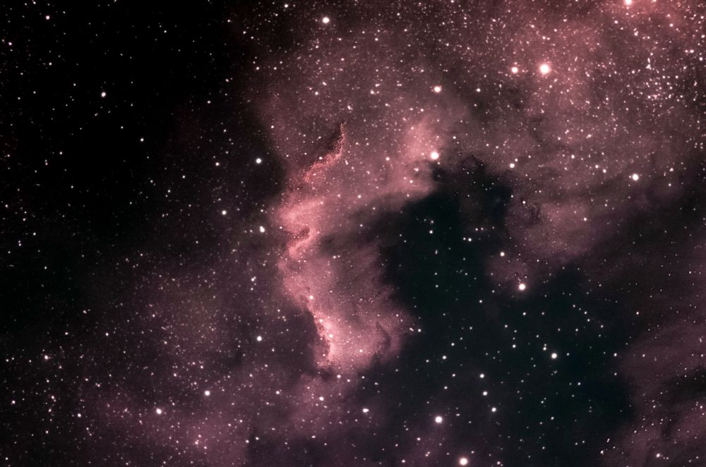 The Cygnus Wall in the North America nebula. 