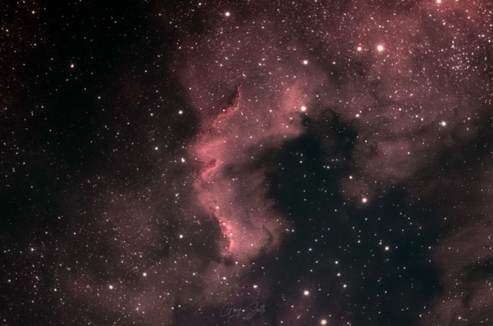 The Cygnus Wall in the North America nebula. 