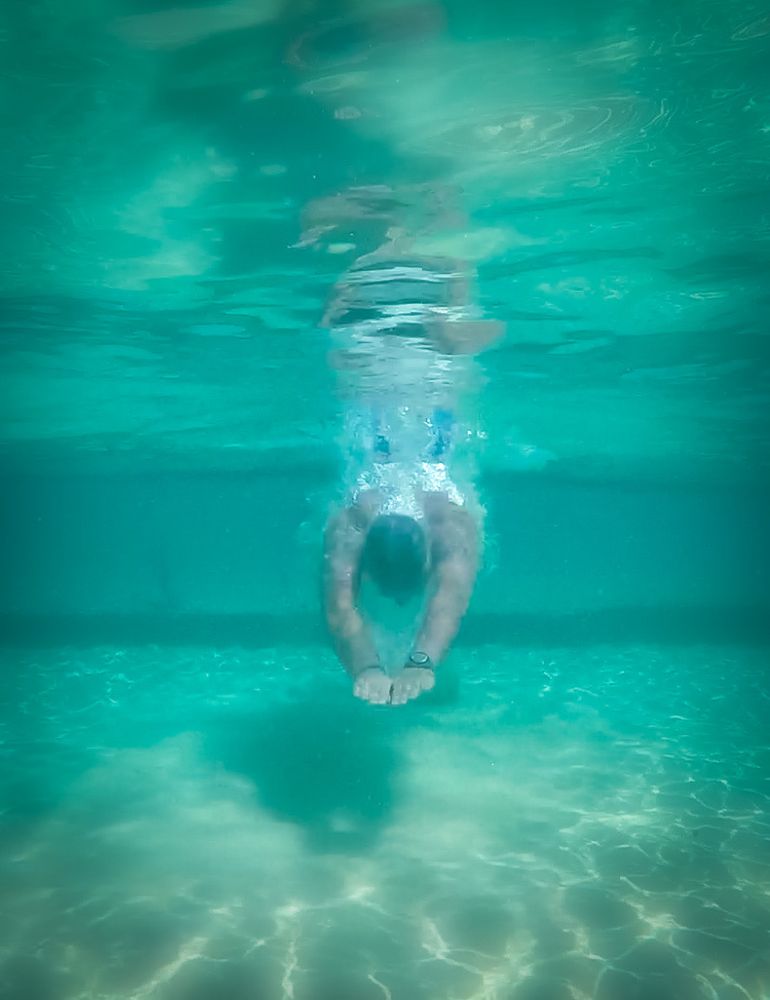 Me enjoying the warm waters in Cyprus. 
