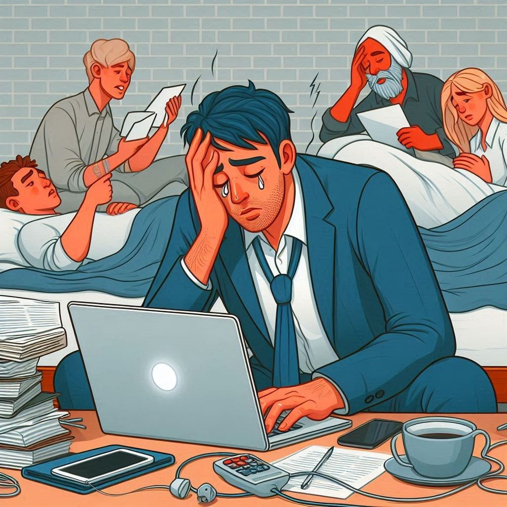 Symbolbild: Akademikers mit MECFS 